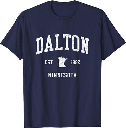 Dalton Minnesota MN T-Shirt Vintage Athletic Sports Design Tee