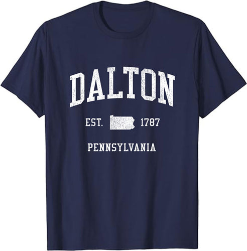 Dalton Pennsylvania PA T-Shirt Vintage Athletic Sports Design Tee