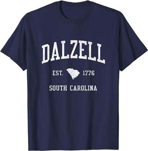 Dalzell South Carolina SC T-Shirt Vintage Athletic Sports Design Tee