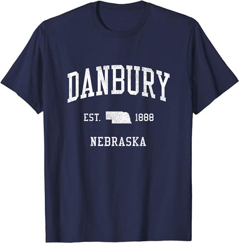 Danbury Nebraska NE T-Shirt Vintage Athletic Sports Design Tee