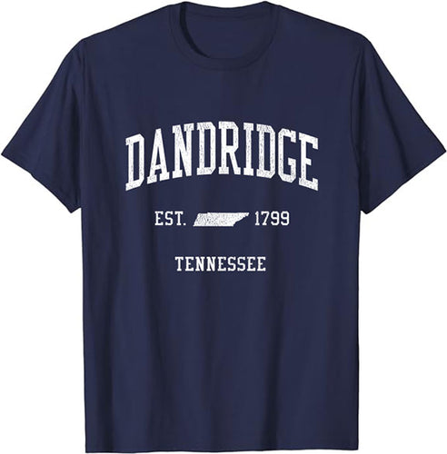 Dandridge Tennessee TN T-Shirt Vintage Athletic Sports Design Tee