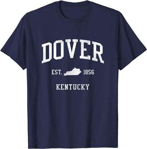 Dover Kentucky KY T-Shirt Vintage Athletic Sports Design Tee