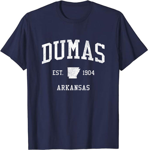 Dumas Arkansas AR T-Shirt Vintage Athletic Sports Design Tee