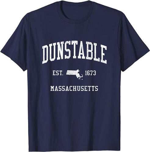 Dunstable Massachusetts MA T-Shirt Vintage Athletic Sports Design Tee