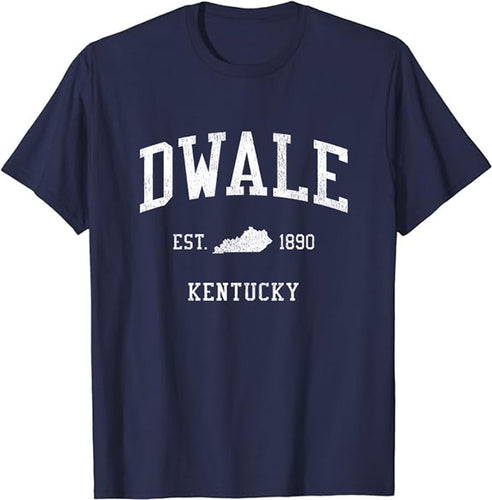 Dwale Kentucky KY T-Shirt Vintage Athletic Sports Design Tee