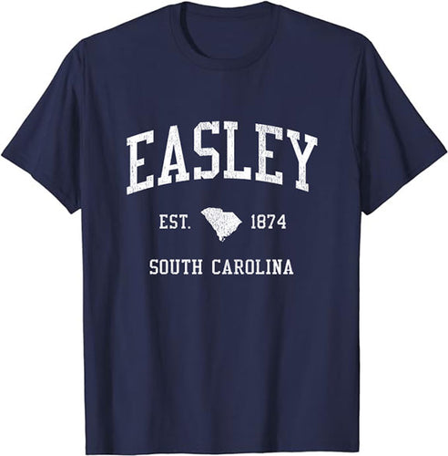 Easley South Carolina SC T-Shirt Vintage Athletic Sports Design Tee