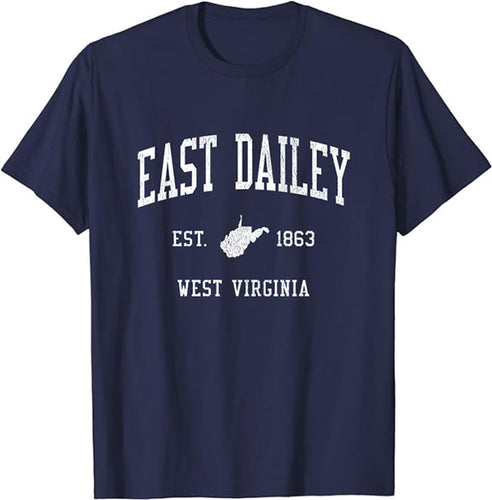 East Dailey West Virginia WV Vintage Athletic Sports Design T-Shirt JS01