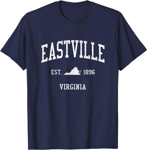 Eastville Virginia VA Vintage Athletic Sports Design T-Shirt JS01