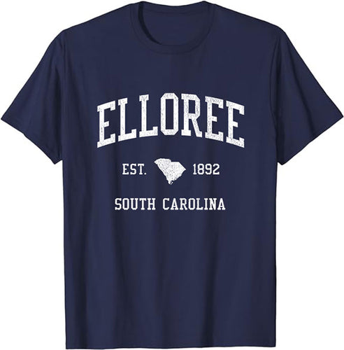 Elloree South Carolina SC T-Shirt Vintage Athletic Sports Design Tee