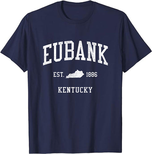 Eubank Kentucky KY T-Shirt Vintage Athletic Sports Design Tee