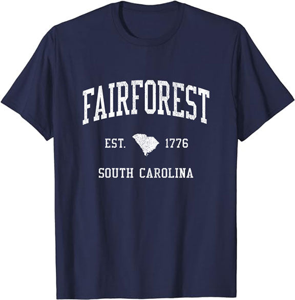 Fairforest South Carolina SC T-Shirt Vintage Athletic Sports Design Tee