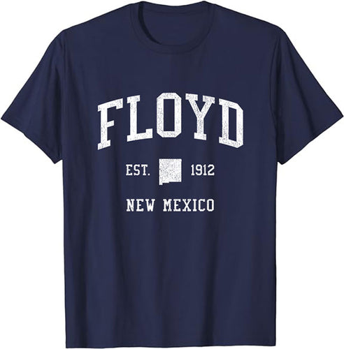 Floyd New Mexico NM T-Shirt Vintage Athletic Sports Design Tee