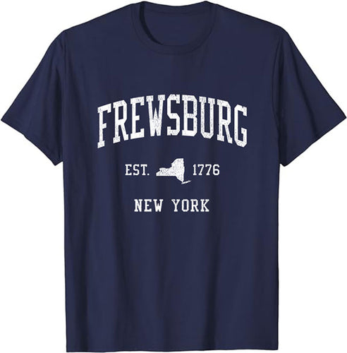 Frewsburg New York NY T-Shirt Vintage Athletic Sports Design Tee