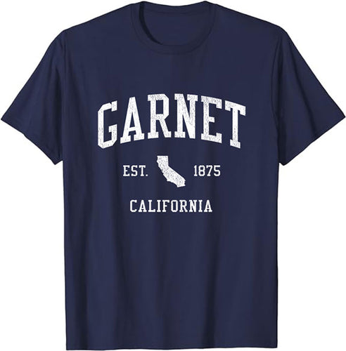 Garnet California CA T-Shirt Vintage Athletic Sports Design Tee