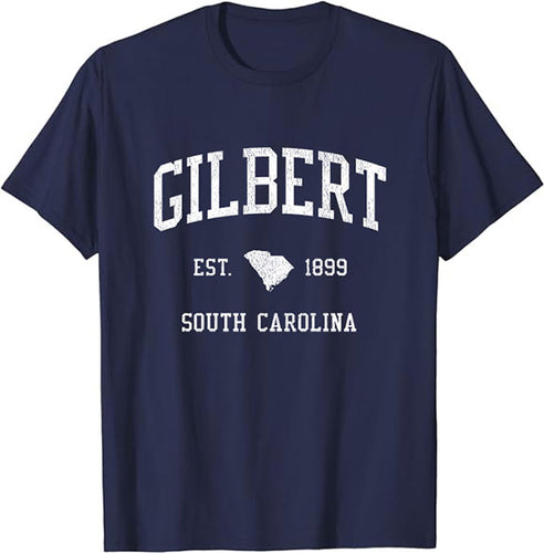 Gilbert South Carolina SC T-Shirt Vintage Athletic Sports Design Tee