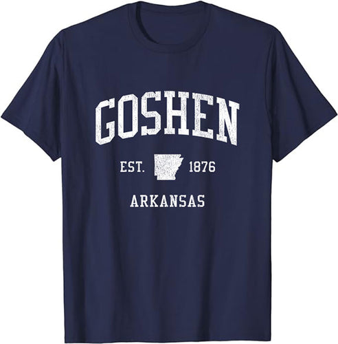 Goshen Arkansas AR T-Shirt Vintage Athletic Sports Design Tee