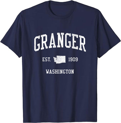 Granger Washington WA T-Shirt Vintage Athletic Sports Design Tee