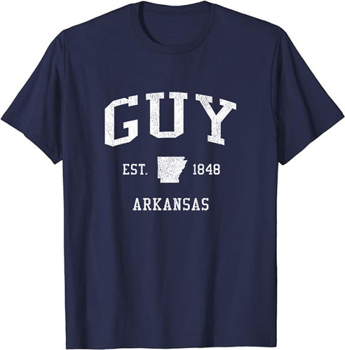 Guy Arkansas AR T-Shirt Vintage Athletic Sports Design Tee