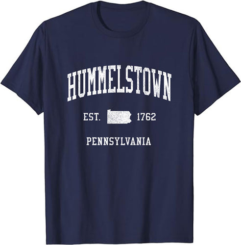 Hummelstown Pennsylvania PA T-Shirt Vintage Athletic Sports Design Tee