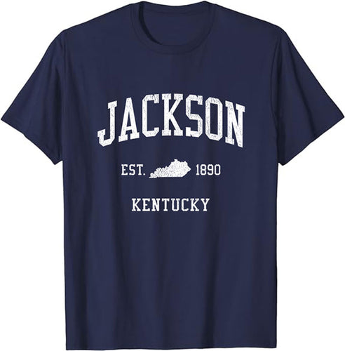 Jackson Kentucky KY T-Shirt Vintage Athletic Sports Design Tee