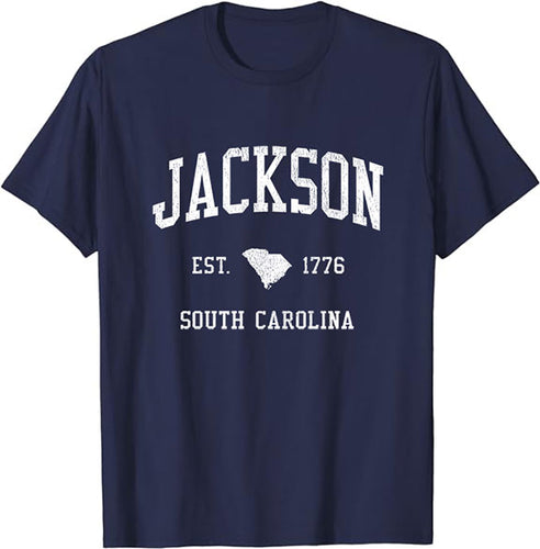 Jackson South Carolina SC T-Shirt Vintage Athletic Sports Design Tee