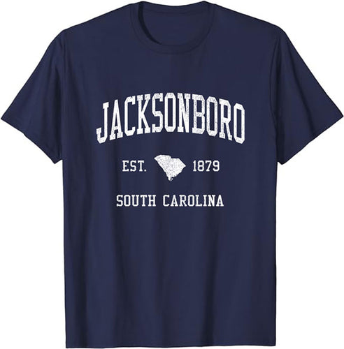 Jacksonboro South Carolina SC T-Shirt Vintage Athletic Sports Design Tee