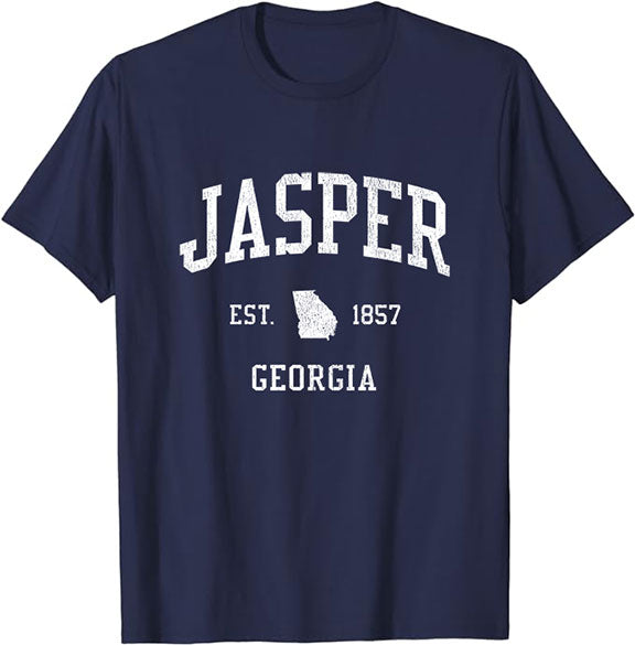 Jasper Georgia GA T-Shirt Vintage Athletic Sports Design Tee