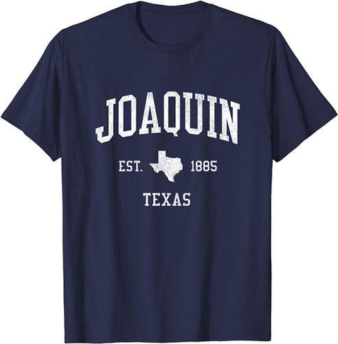 Joaquin Texas TX T-Shirt Vintage Athletic Sports Design Tee