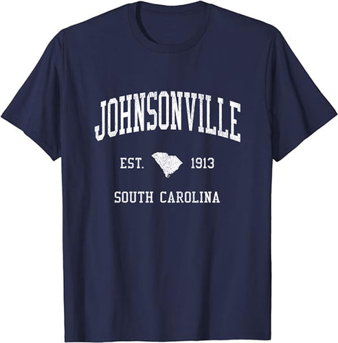 Johnsonville South Carolina SC T-Shirt Vintage Athletic Sports Design Tee