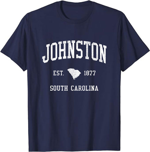 Johnston South Carolina SC T-Shirt Vintage Athletic Sports Design Tee