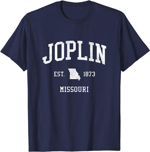 Joplin Missouri MO T-Shirt Vintage Athletic Sports Design Tee