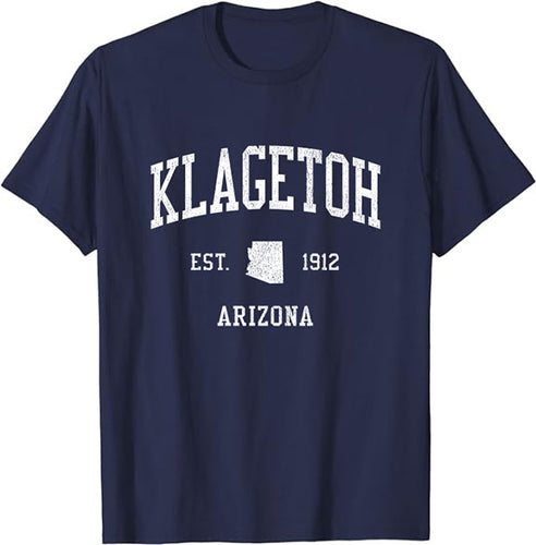 Klagetoh Arizona AZ T-Shirt Vintage Athletic Sports Design Tee