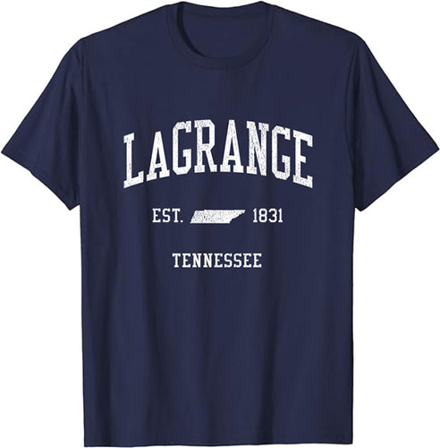 LaGrange Tennessee TN T-Shirt Vintage Athletic Sports Design Tee