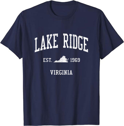 Lake Ridge Virginia VA Vintage Athletic Sports Design T-Shirt JS01