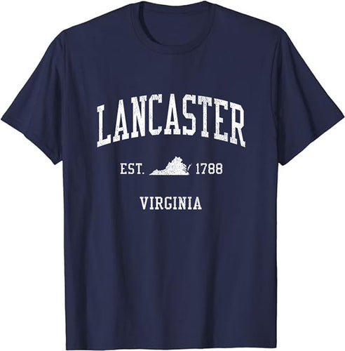 Lancaster Virginia VA Vintage Athletic Sports Design T-Shirt JS01