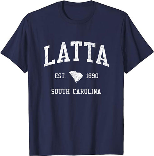 Latta South Carolina SC T-Shirt Vintage Athletic Sports Design Tee
