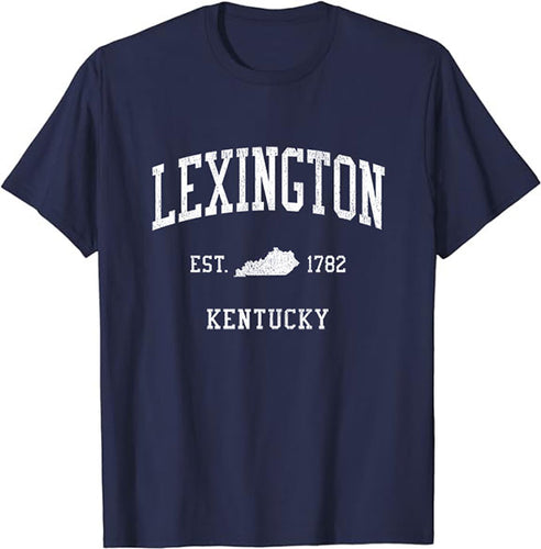 Lexington Kentucky KY T-Shirt Vintage Athletic Sports Design Tee