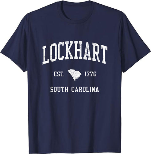 Lockhart South Carolina SC T-Shirt Vintage Athletic Sports Design Tee