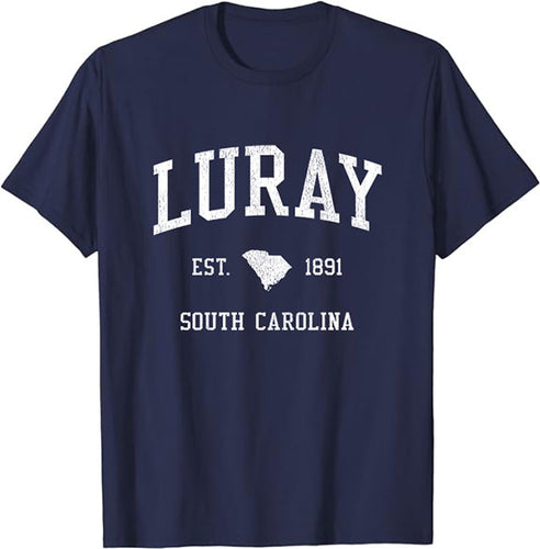 Luray South Carolina SC T-Shirt Vintage Athletic Sports Design Tee