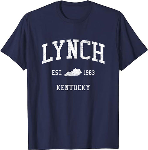 Lynch Kentucky KY T-Shirt Vintage Athletic Sports Design Tee