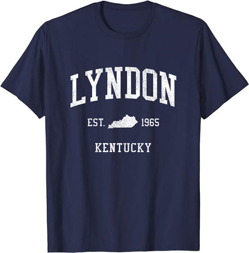 Lyndon Kentucky KY T-Shirt Vintage Athletic Sports Design Tee