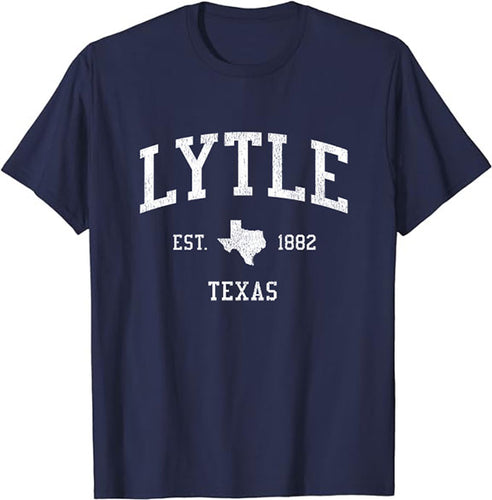 Lytle Texas TX T-Shirt Vintage Athletic Sports Design Tee