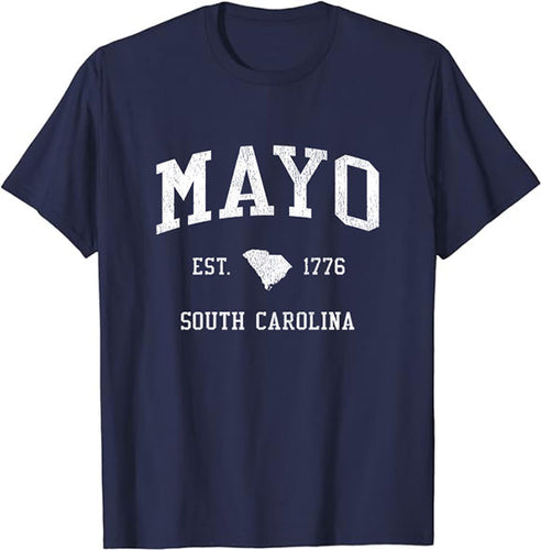 Mayo South Carolina SC T-Shirt Vintage Athletic Sports Design Tee