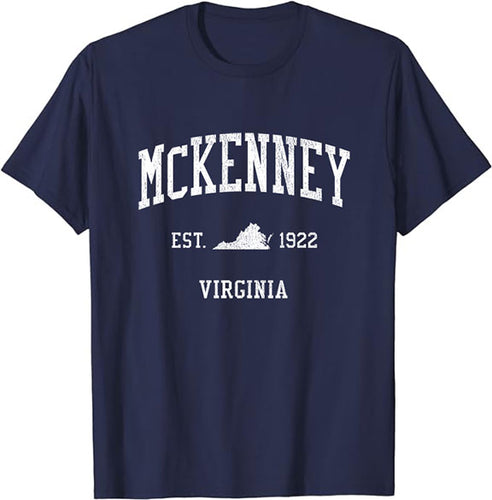 McKenney Virginia VA Vintage Athletic Sports Design T-Shirt JS01