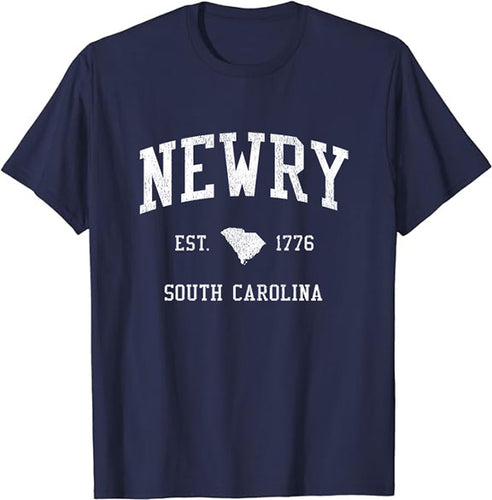 Newry South Carolina SC T-Shirt Vintage Athletic Sports Design Tee