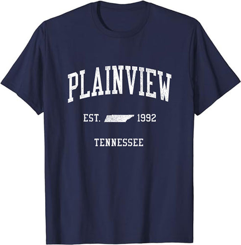 Plainview Tennessee TN T-Shirt Vintage Athletic Sports Design Tee