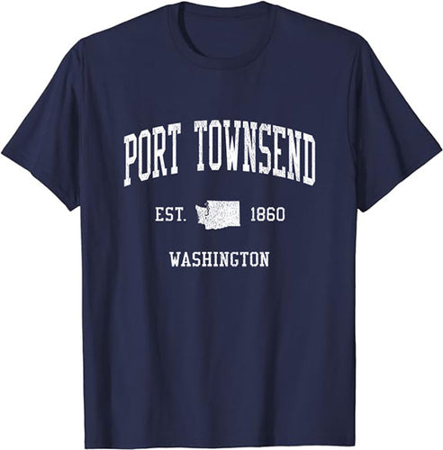 Port Townsend Washington WA T-Shirt Vintage Athletic Sports Design Tee