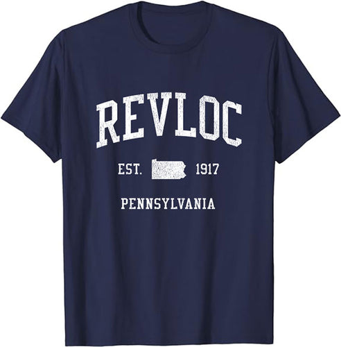 Revloc Pennsylvania PA T-Shirt Vintage Athletic Sports Design Tee