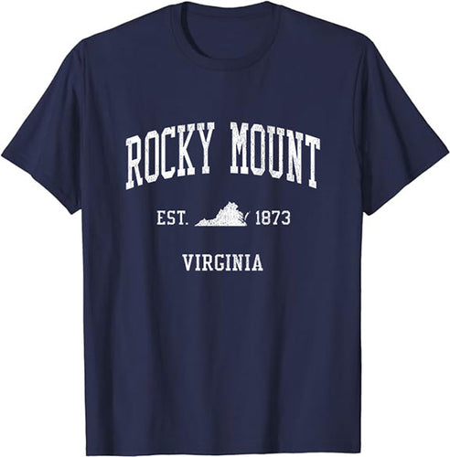 Rocky Mount Virginia VA Vintage Athletic Sports Design T-Shirt JS01