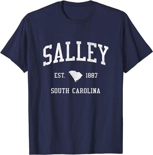 Salley South Carolina SC T-Shirt Vintage Athletic Sports Design Tee